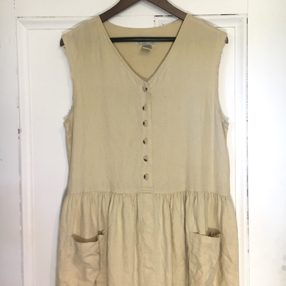 Vintage 90’s linen sun dress
